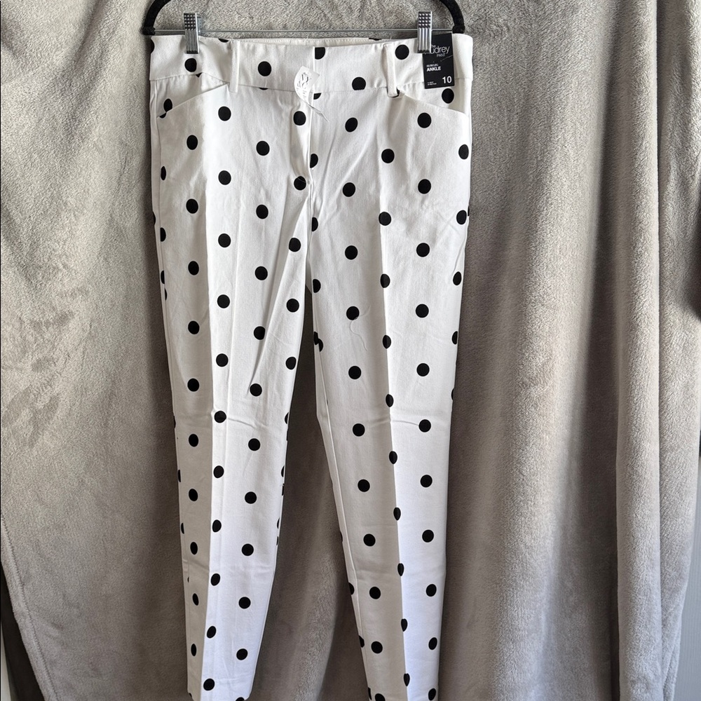 White Polka Dot Pants